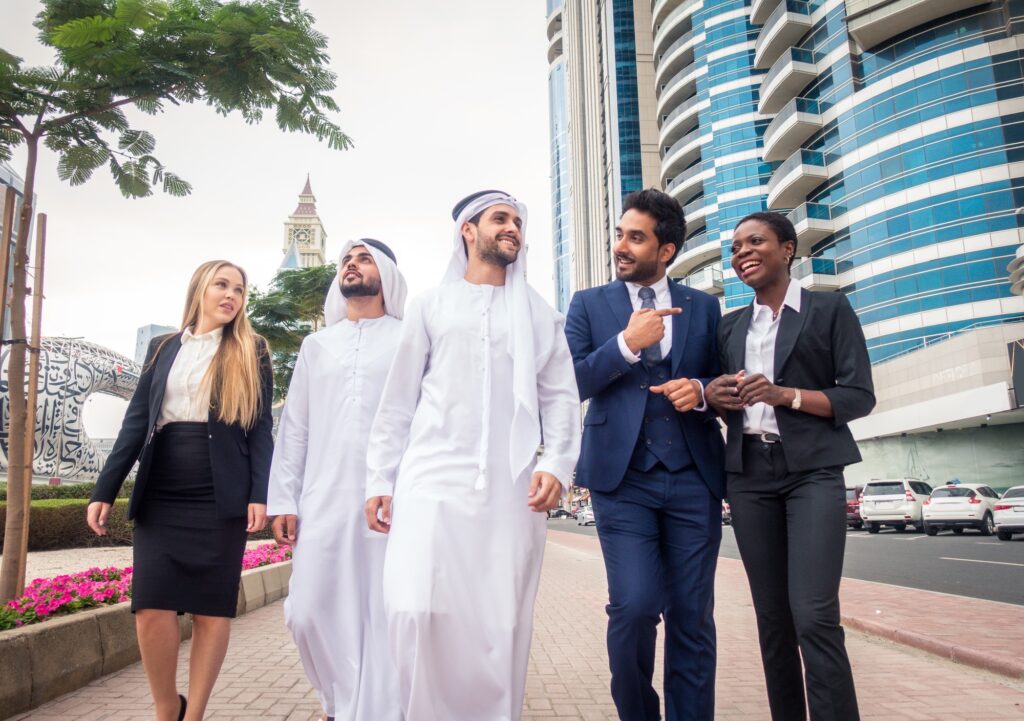 Group of businessmen in Dubai
